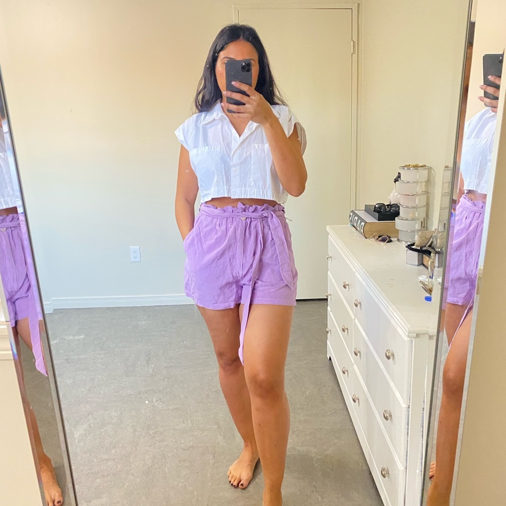 🛍️NEW ZARA HIGH WAISTED SHORTS